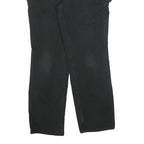 CARHARTT Womens Regular Black Cotton Blend Regular Leg Trousers W36 L32 Workwear