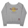 HARD ROCK CAFE Womens Grey Manchester Crew Neck L Sweatshirt Vintage Style