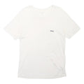 BOSS Mens White L Short Sleeve Crew Neck Plain Cotton Blend T-Shirt