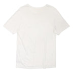 BOSS Mens White L Short Sleeve Crew Neck Plain Cotton Blend T-Shirt