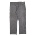 DICKIES Mens Cotton Blend Grey Workwear Regular Straight Leg Trousers W34 L30