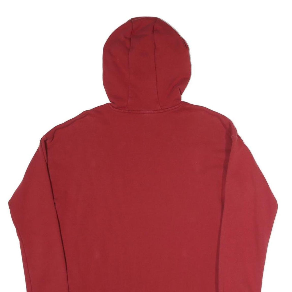ADIDAS Womens Red Pullover Hoodie S Cotton Blend Casual Sportswear