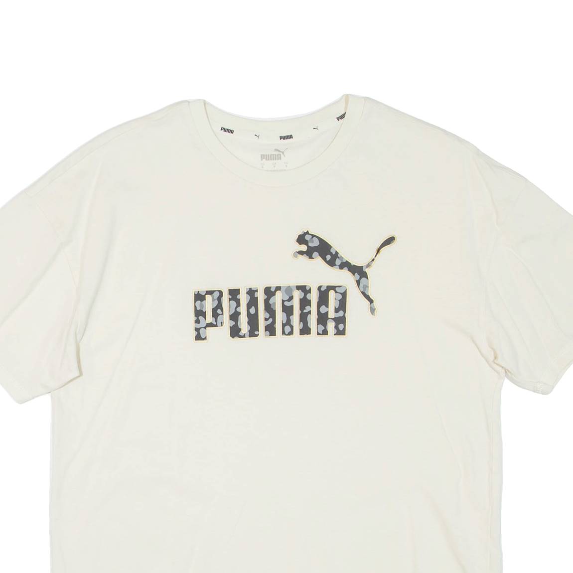 PUMA Cropped Womens T-Shirt Beige S