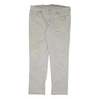 LEVI'S Mens Cotton Blend Beige Regular Fit Straight Leg Trousers W38 L31 Casual