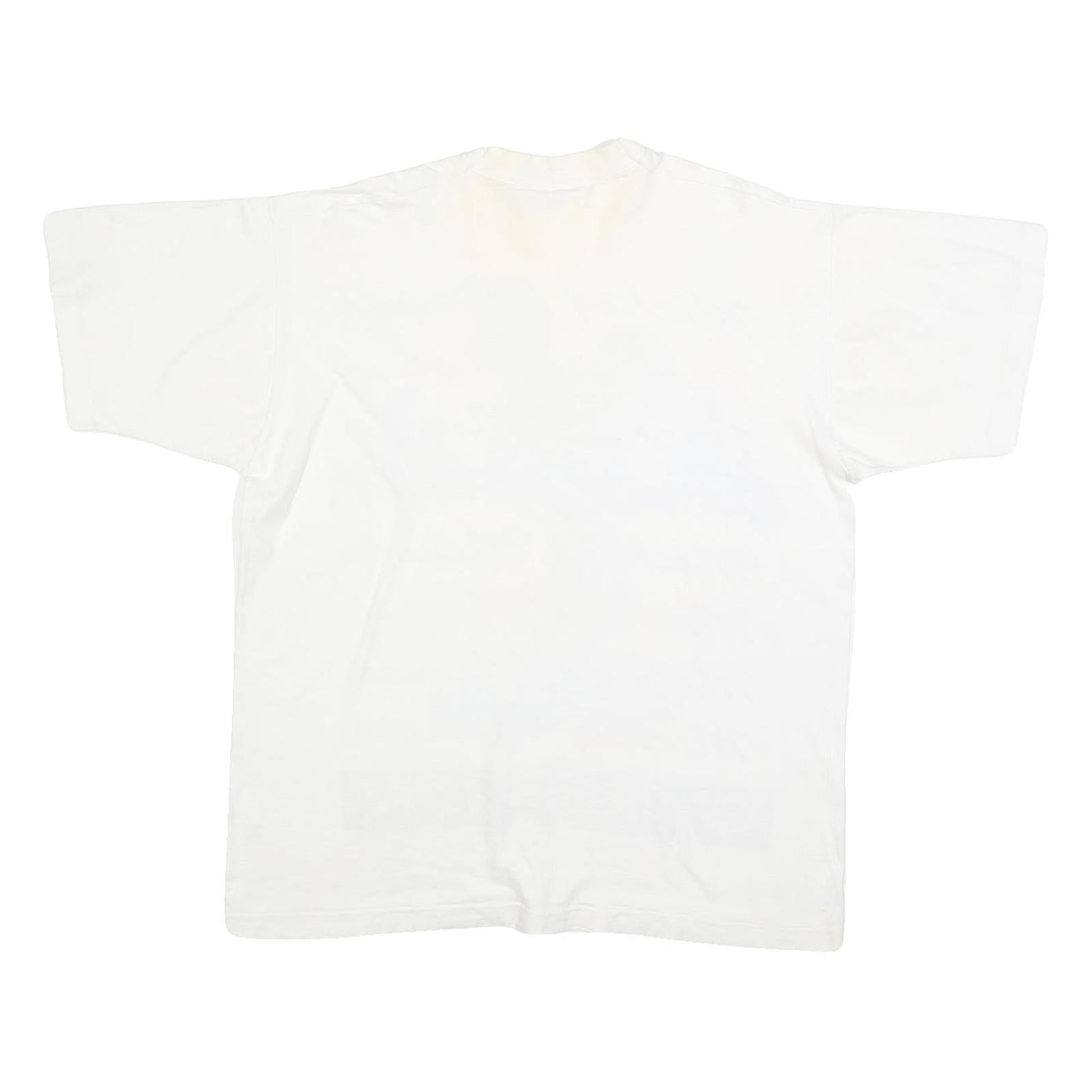 MICKEY UNLIMITED Mens White Blue & Red Graphic T-Shirt One Size Short Sleeve