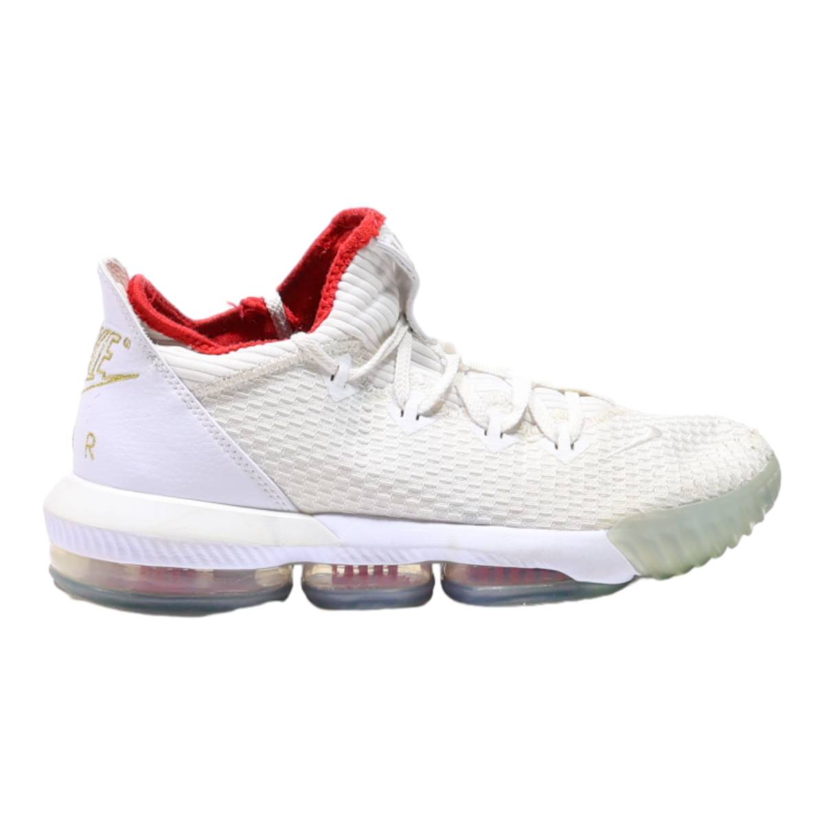NIKE LeBron 16 2019 Sneaker Trainers White Synthetic Mens UK 8