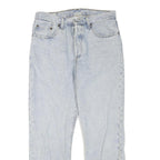 LEVI'S 501 Womens Jeans Light Blue Regular Straight Denim W30 L27 Classic Fit