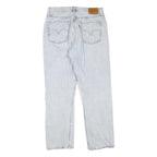 LEVI'S 501 Womens Jeans Light Blue Regular Straight Denim W30 L27 Classic Fit
