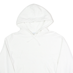 CHAMPION REVERSE WEAVE Mens White Pullover Hoodie L Classic Cotton Sweatshirt