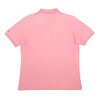 TOMMY HILFIGER Mens Pink Short Sleeve Plain 2XL Cotton Polo Shirt Casual