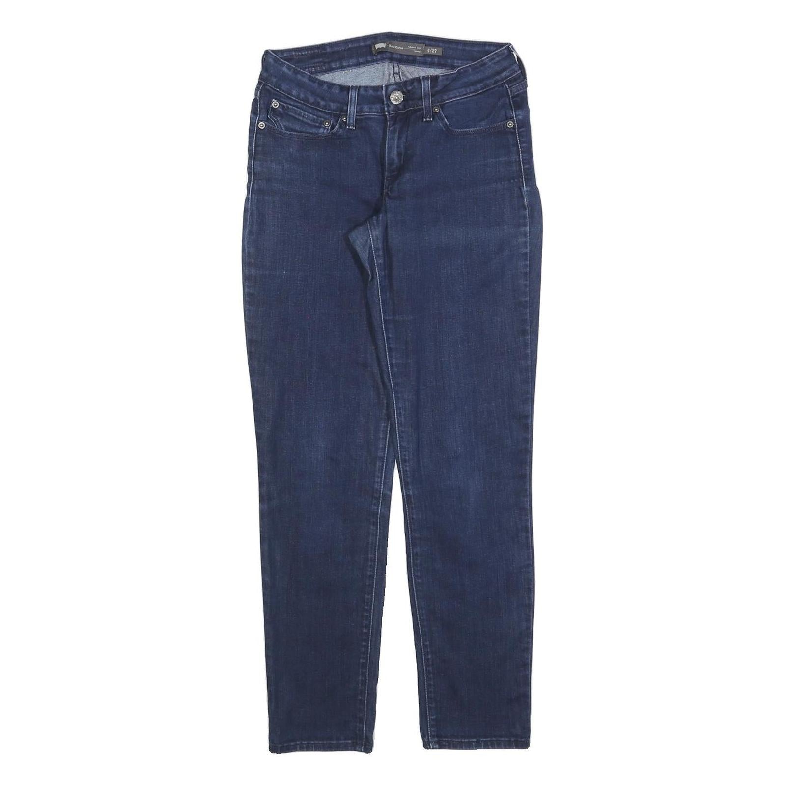 LEVI'S Womens Jeans Blue Slim Skinny Denim Medium W27 L30 Stretch Zip