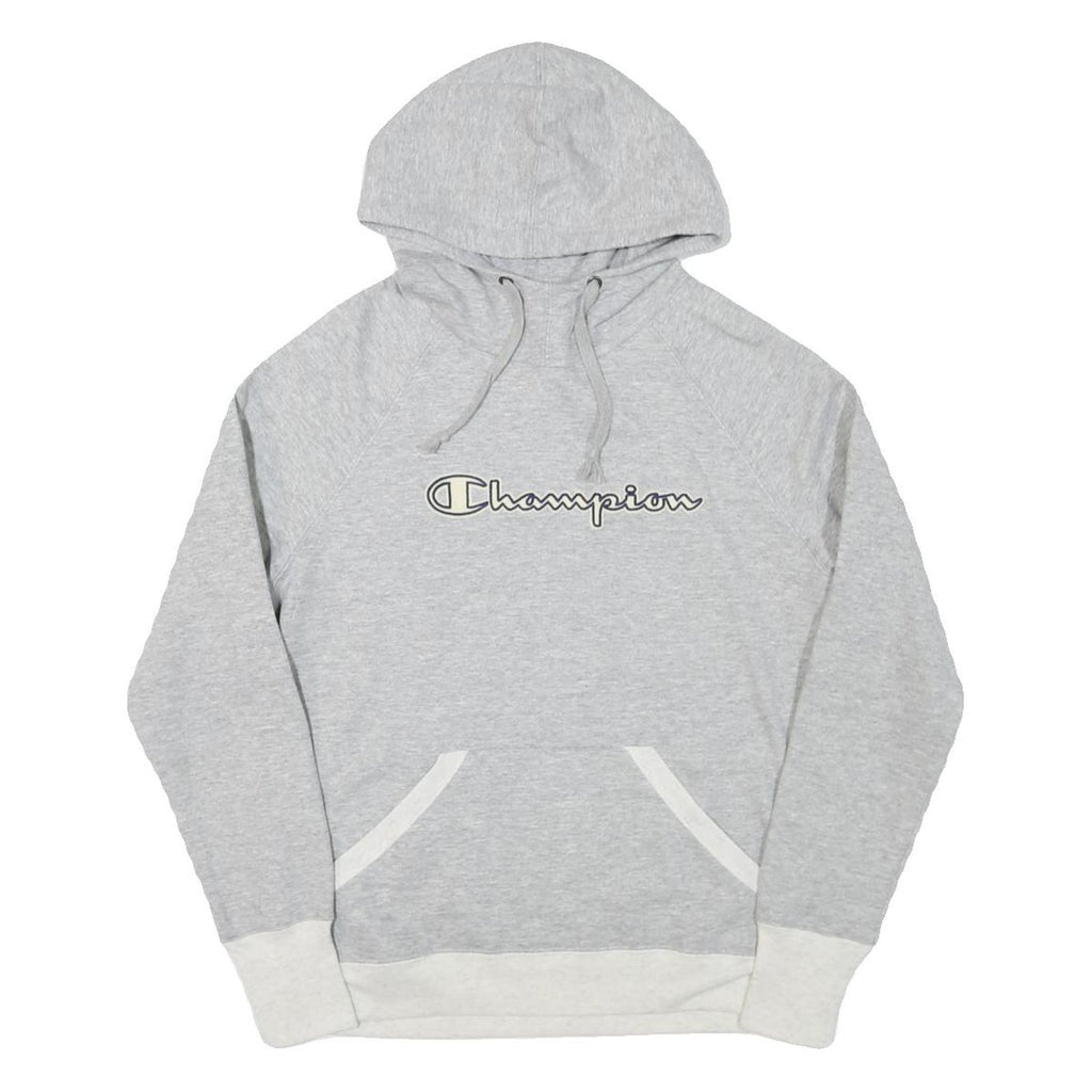 CHAMPION Womens Grey Pullover Hoodie S Cotton Blend