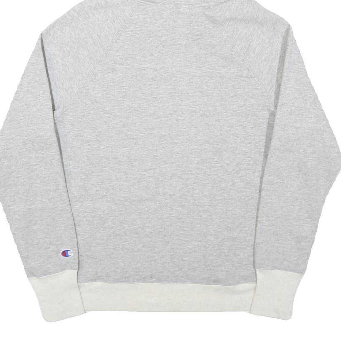 CHAMPION Womens Grey Pullover Hoodie S Cotton Blend