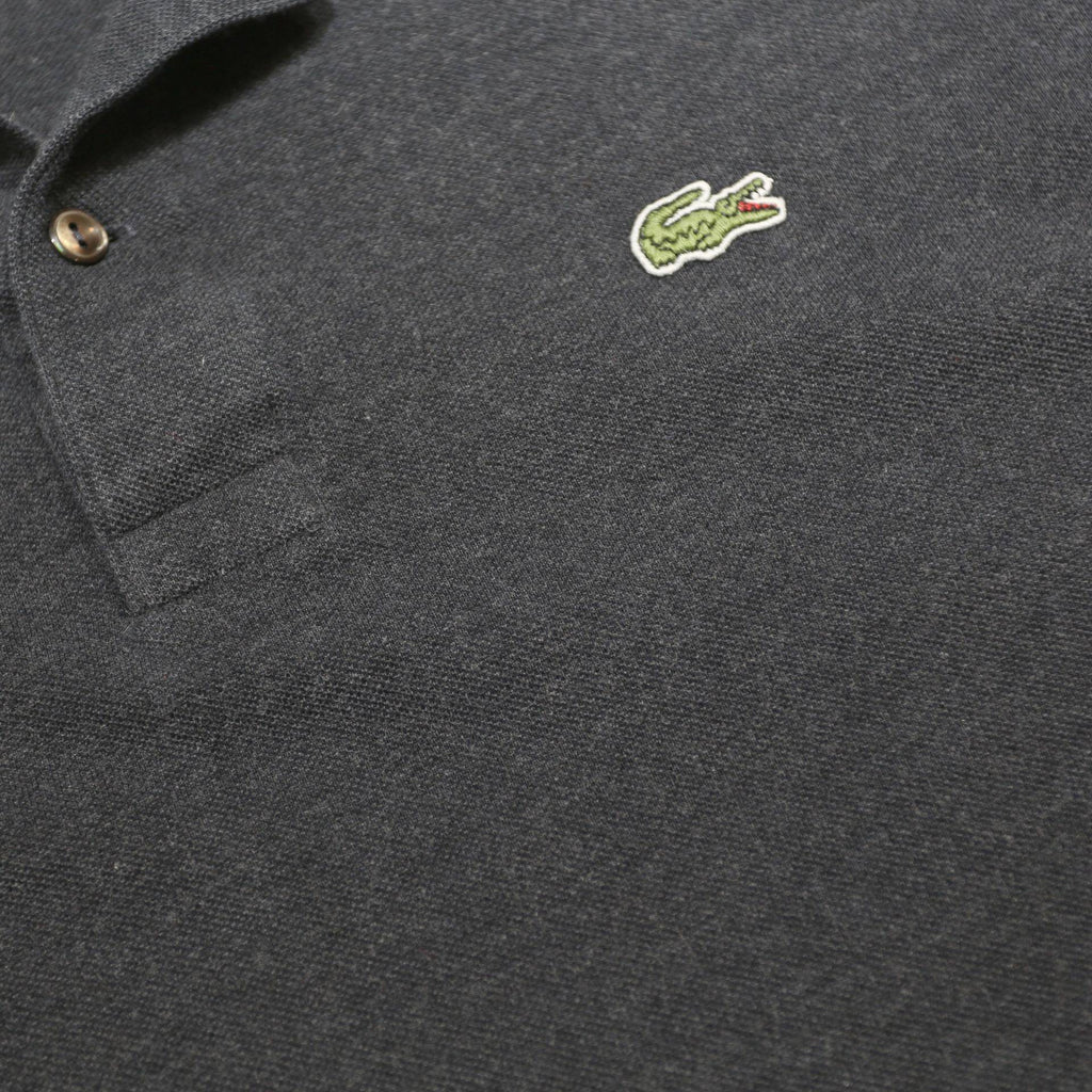 LACOSTE Mens Blue Long Sleeve Plain 3XL Cotton Polo Shirt Classic Fit