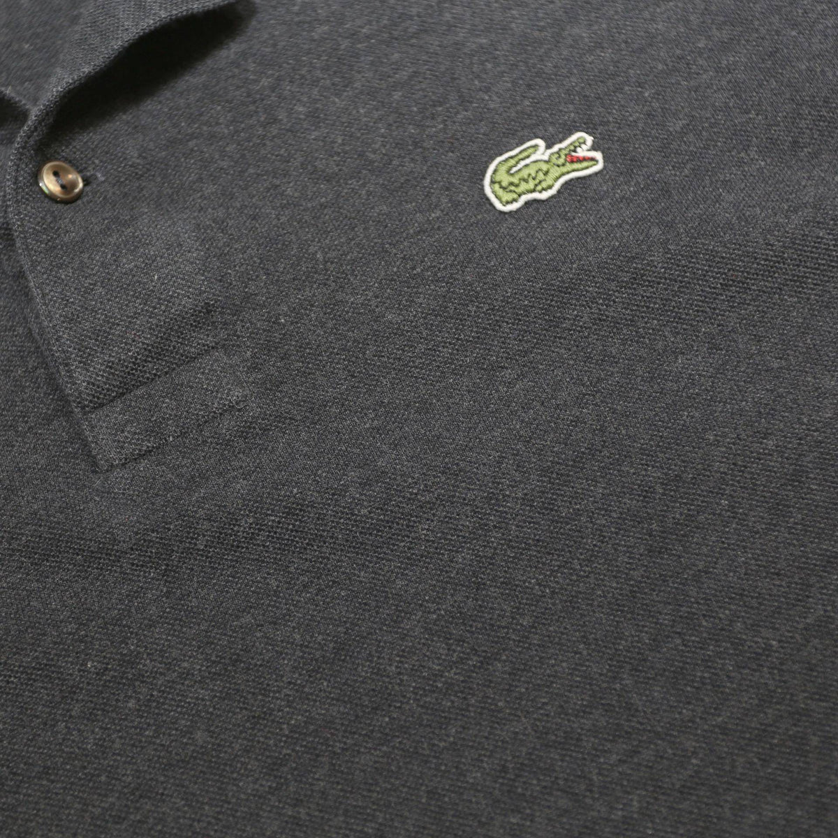 LACOSTE Mens Blue Long Sleeve Plain 3XL Cotton Polo Shirt Classic Fit