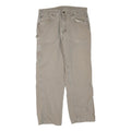 CARHARTT Mens Jeans Beige Regular Straight Denim Rinse W36 L32 Workwear Durable