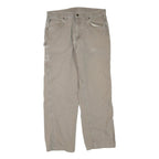 CARHARTT Mens Jeans Beige Regular Straight Denim Rinse W36 L32 Workwear Durable