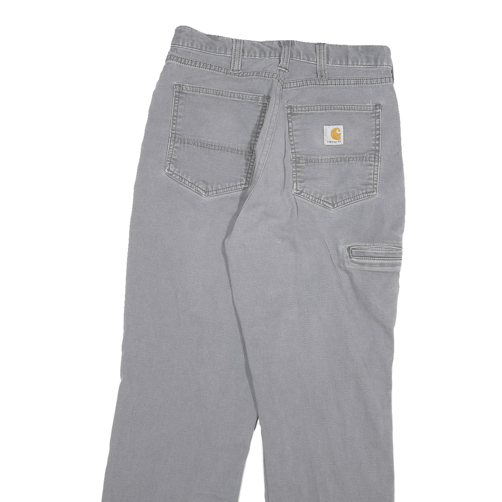 CARHARTT Mens Jeans Grey Relaxed Straight Denim Medium W26 L27 Workwear