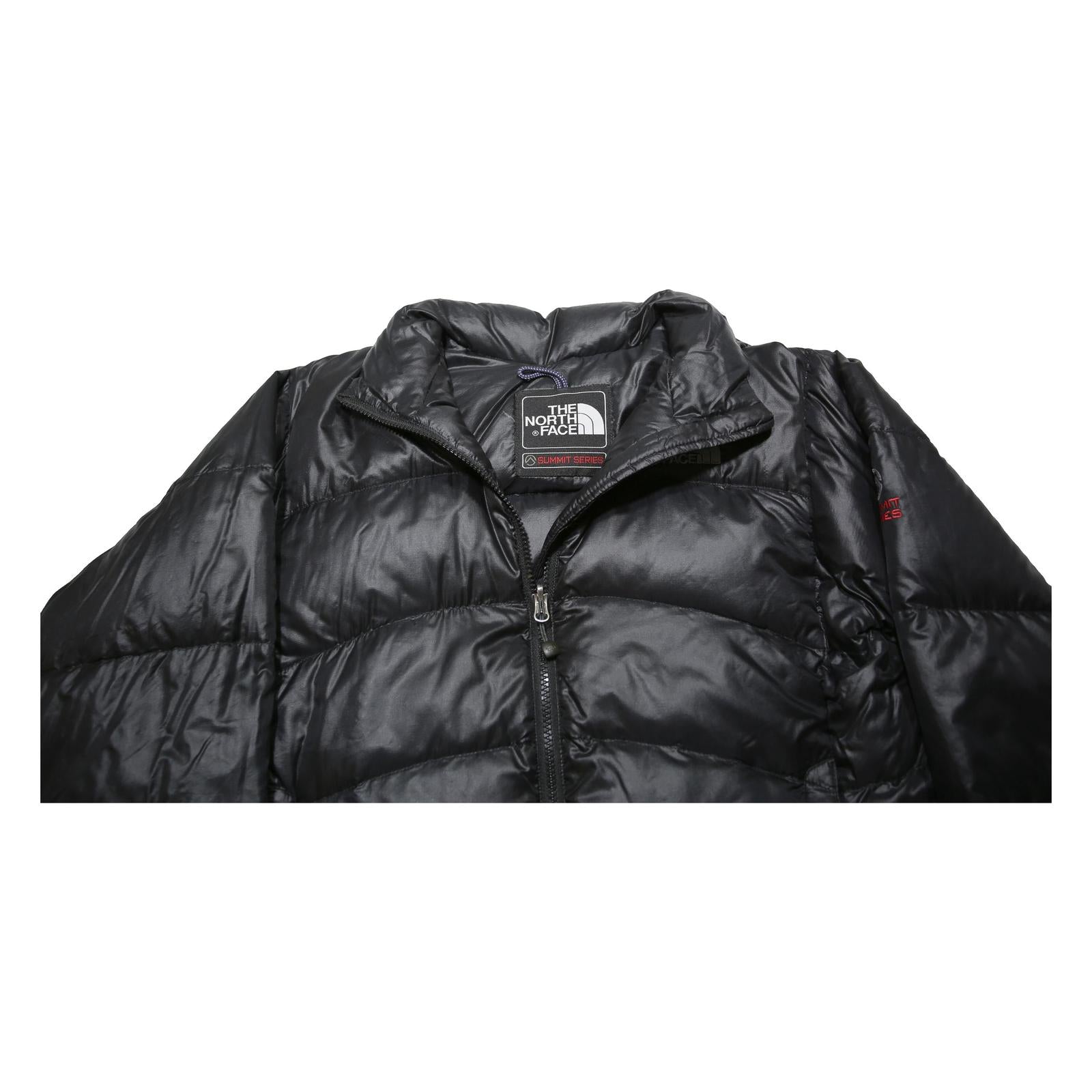 THE NORTH FACE Womens Black Synthetic Puffer Jacket M Zip Summit Series Outdoor