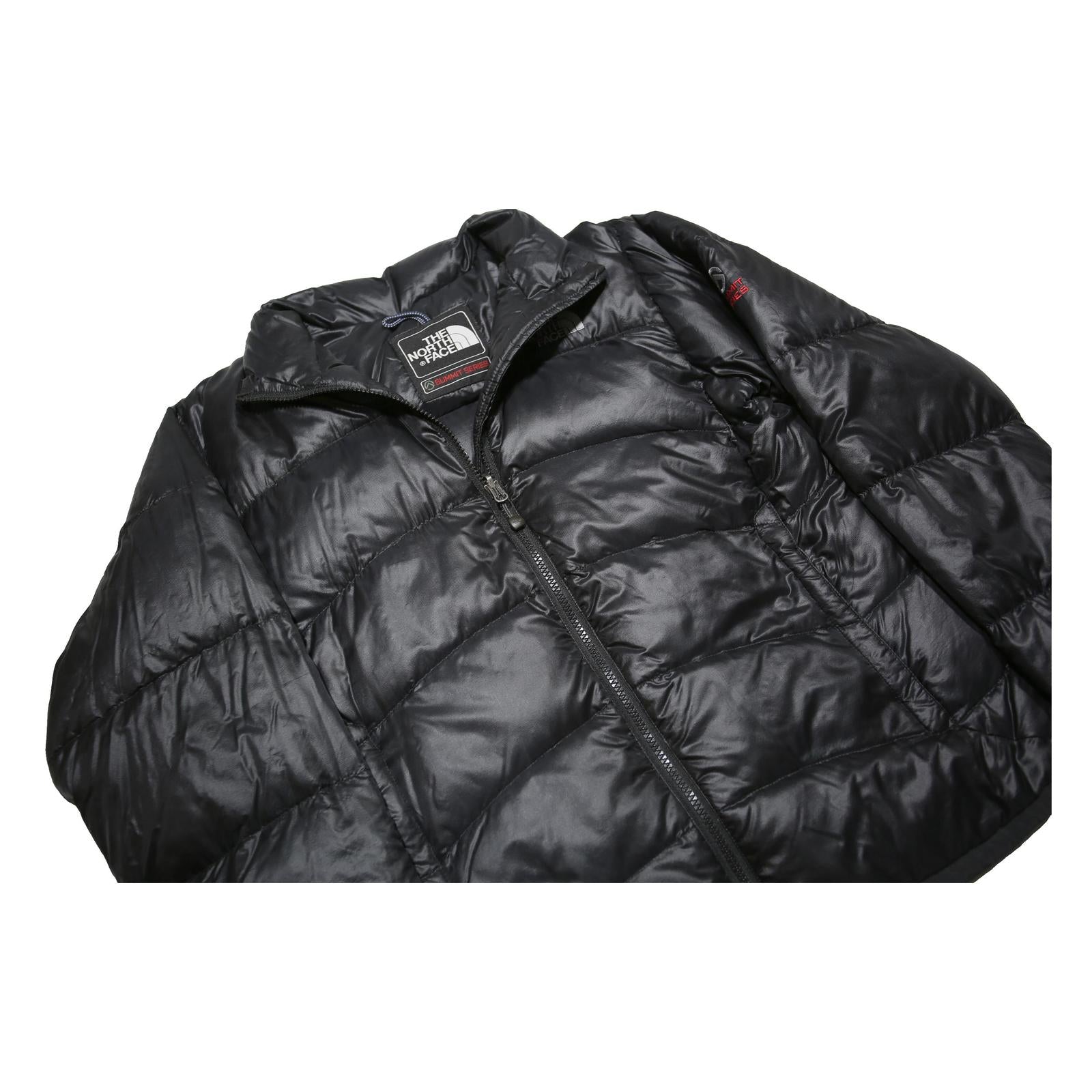 THE NORTH FACE Womens Black Synthetic Puffer Jacket M Zip Summit Series Outdoor