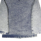 Womens Blue Acid Wash Plain Button Cotton Jacket M Denim Casual Outerwear