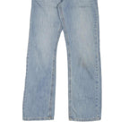 LEVI'S Womens Blue Regular Straight Denim Light W23 L25 Zip Jeans Casual