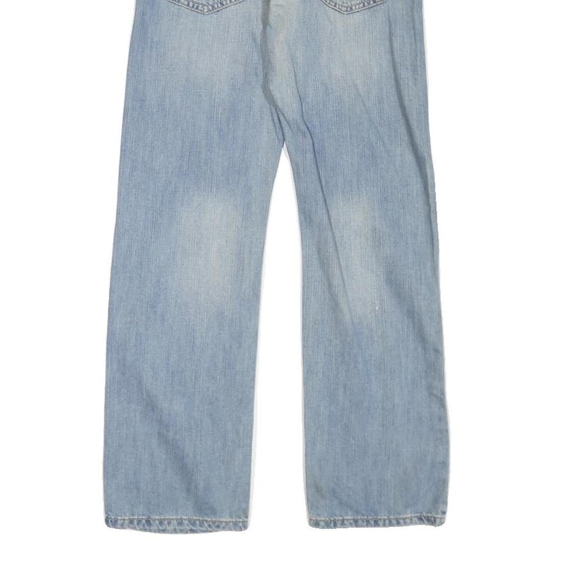 LEVI'S Womens Blue Regular Straight Denim Light W23 L25 Zip Jeans Casual