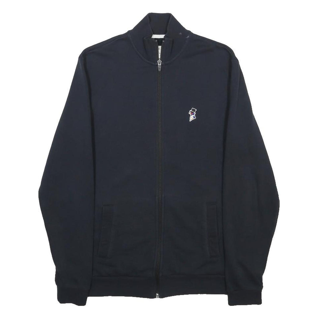 JACK WILLS Mens Navy Blue Cotton Blend Zip Jacket XS Classic Casual Lightweight