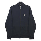 JACK WILLS Mens Navy Blue Cotton Blend Zip Jacket XS Classic Casual Lightweight