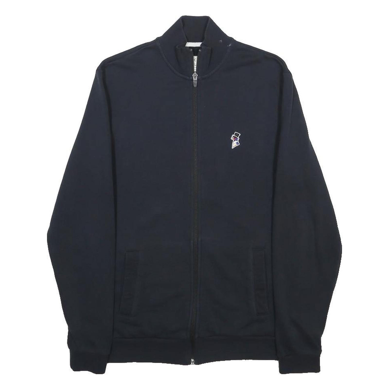 JACK WILLS Mens Navy Blue Cotton Blend Zip Jacket XS Classic Casual Lightweight