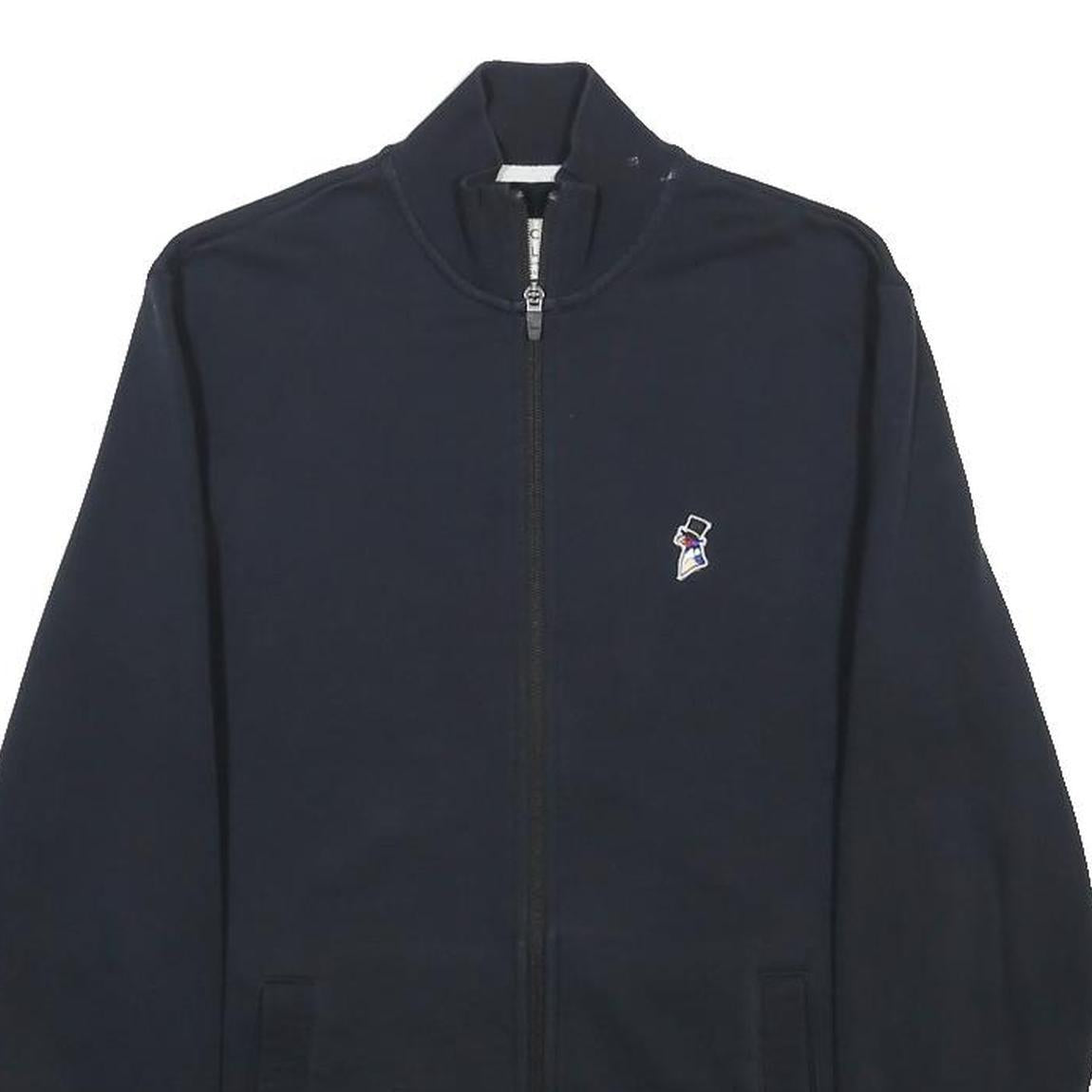 JACK WILLS Mens Navy Blue Cotton Blend Zip Jacket XS Classic Casual Lightweight