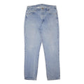 CARHARTT Mens Jeans Light Blue Regular Straight Denim W38 L33 Workwear Zip