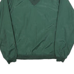 CHAMPION Mens Green Pullover V-Neck Sweatshirt M Lightweight Sportswear