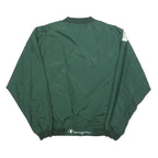 CHAMPION Mens Green Pullover V-Neck Sweatshirt M Lightweight Sportswear