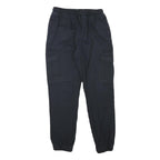 BRAVE SOUL Mens Cotton Blend Navy Relaxed Cargo Drawstring W26 L28 Trousers