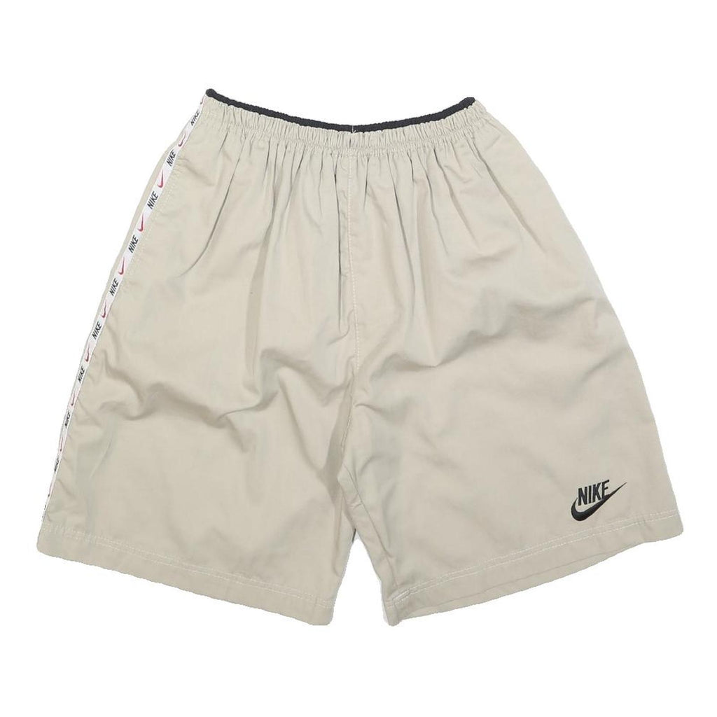 NIKE Womens Shorts Beige Casual Plain S W26 Cotton Blend Lightweight