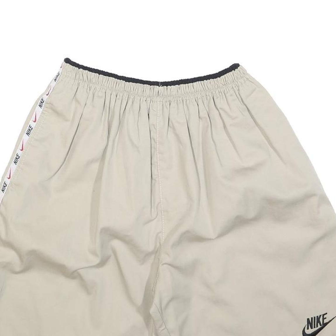 NIKE Womens Shorts Beige Casual Plain S W26 Cotton Blend Lightweight