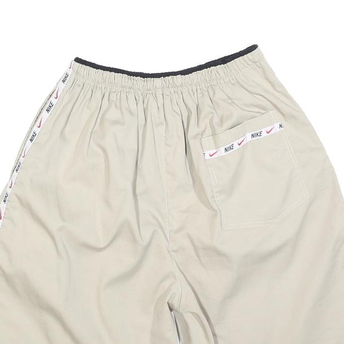 NIKE Womens Shorts Beige Casual Plain S W26 Cotton Blend Lightweight