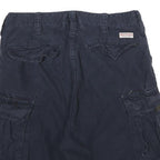 TRUE RELIGION Mens Shorts Blue Cargo Classic S W29 Pocketed Casual