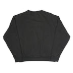 PUMA Womens Black Cotton Blend Crew Neck S Logo Sweatshirt Pullover Casual