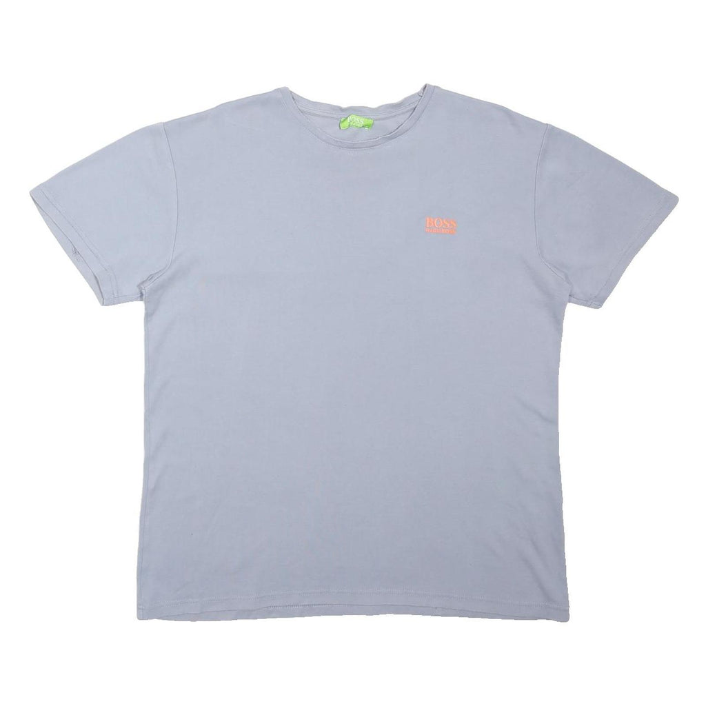 BOSS HUGO BOSS Mens Grey 2XL Short Sleeve Crew Neck Logo Print T-Shirt