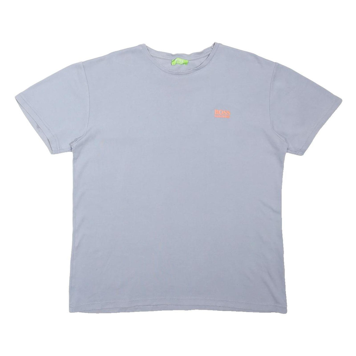 BOSS HUGO BOSS Mens Grey 2XL Short Sleeve Crew Neck Logo Print T-Shirt