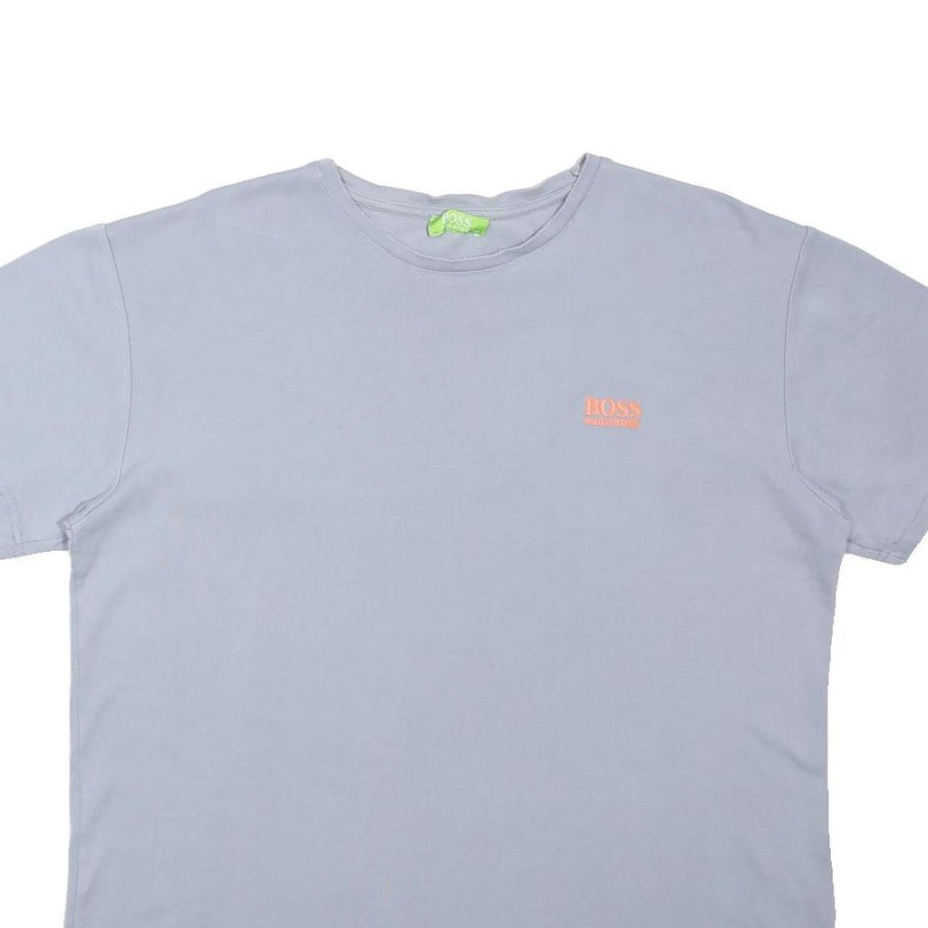 BOSS HUGO BOSS Mens Grey 2XL Short Sleeve Crew Neck Logo Print T-Shirt