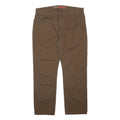 DICKIES Mens Regular Fit Brown Cotton Blend Regular Leg Trousers W38 L30