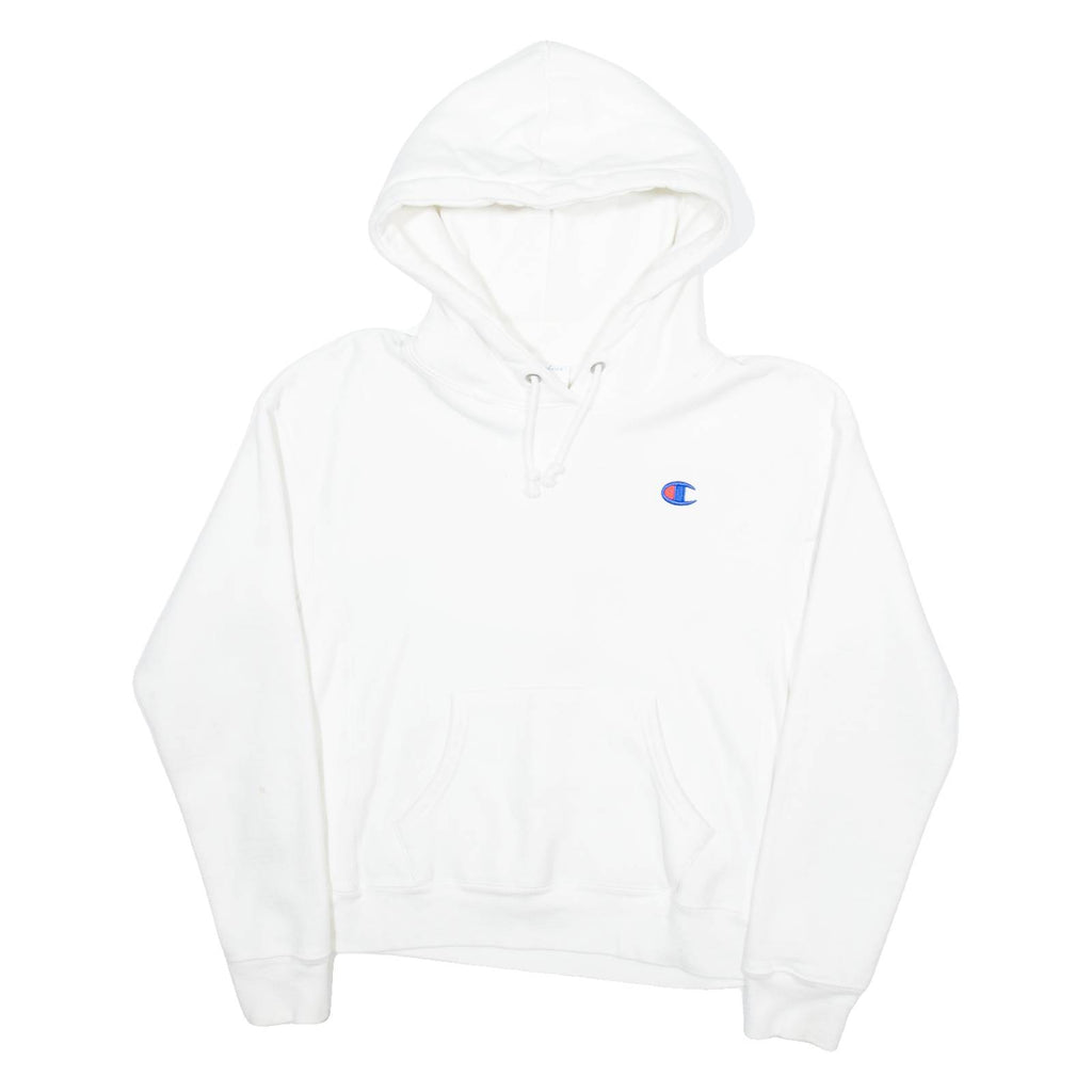 CHAMPION Mens White Hoodie S