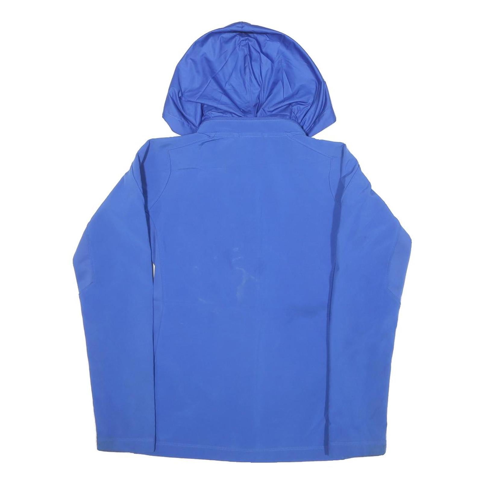 NIKE Womens Blue Zip Jacket XS Polyester Blend Tennessee Soccer Club Hooded