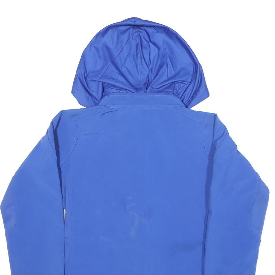 NIKE Womens Blue Zip Jacket XS Polyester Blend Tennessee Soccer Club Hooded