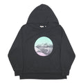 LEVI'S Womens Black Graphic Pullover Hoodie L Cotton Blend Casual Wear