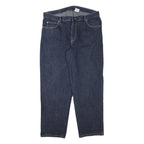 TRACK Mens Relaxed Blue Denim Jeans W38 L30 Zip Cotton Blend Casual Comfort