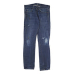 CARHARTT WIP Mens Regular Denim Jeans Blue W32 L32 Casual Zip Pocket